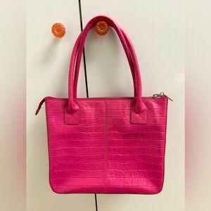 MAXX New York Crocodile Embossed leather handbag